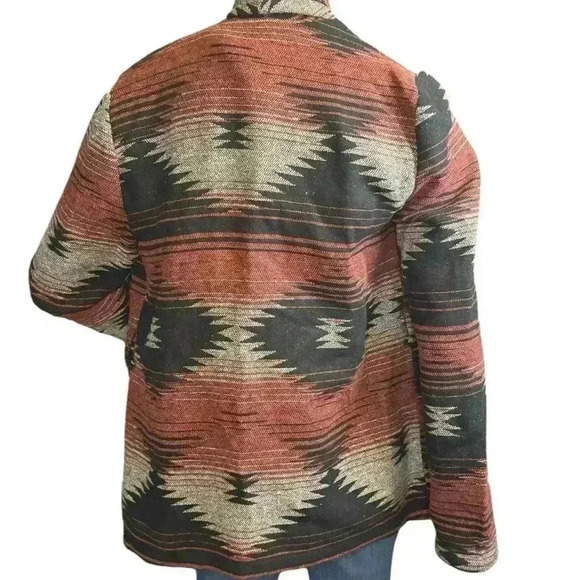 Jack by BB Dakota Women’s Tribal/Aztec Open Cardigan Size M. - Picture 4 of 13